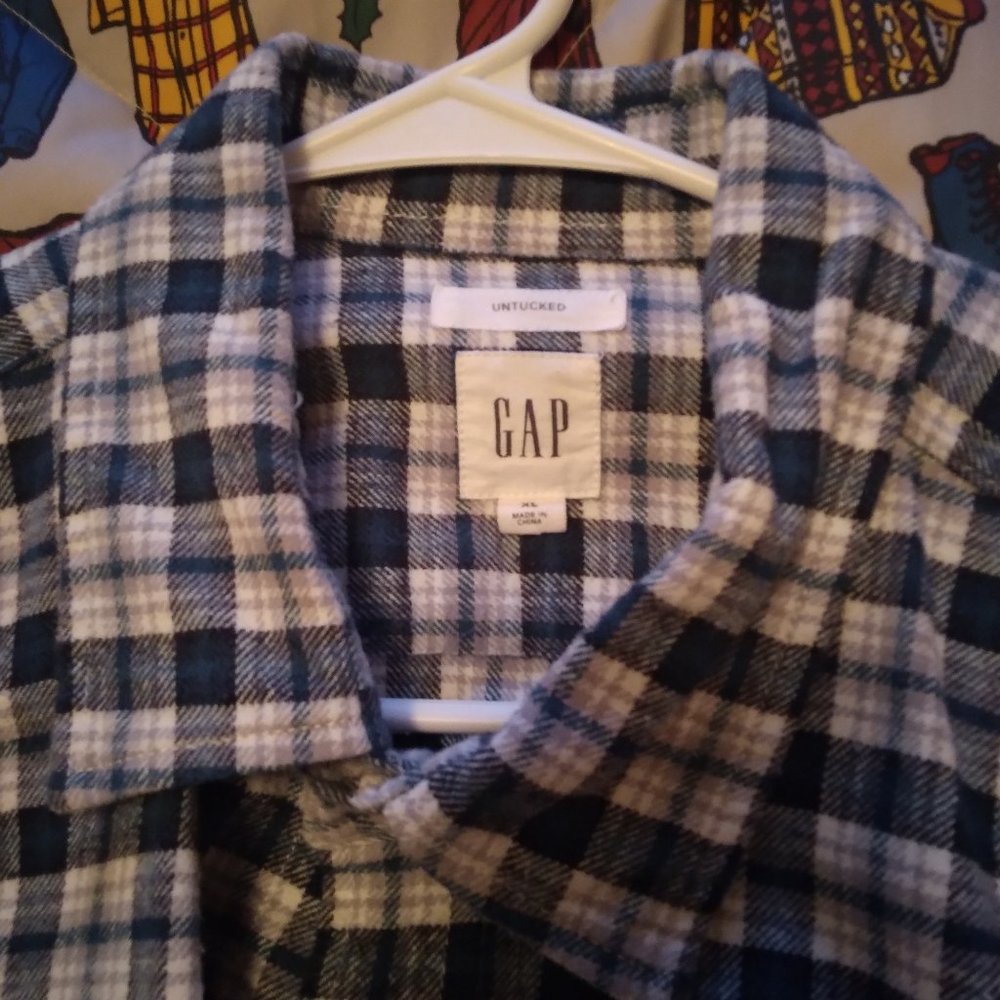 GAP Men's, XL, LS,  Flannel Shirt